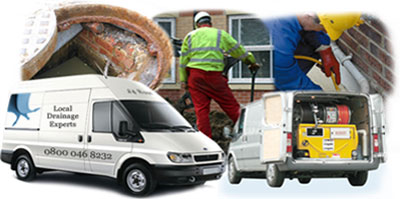 Heron Quays drainage van